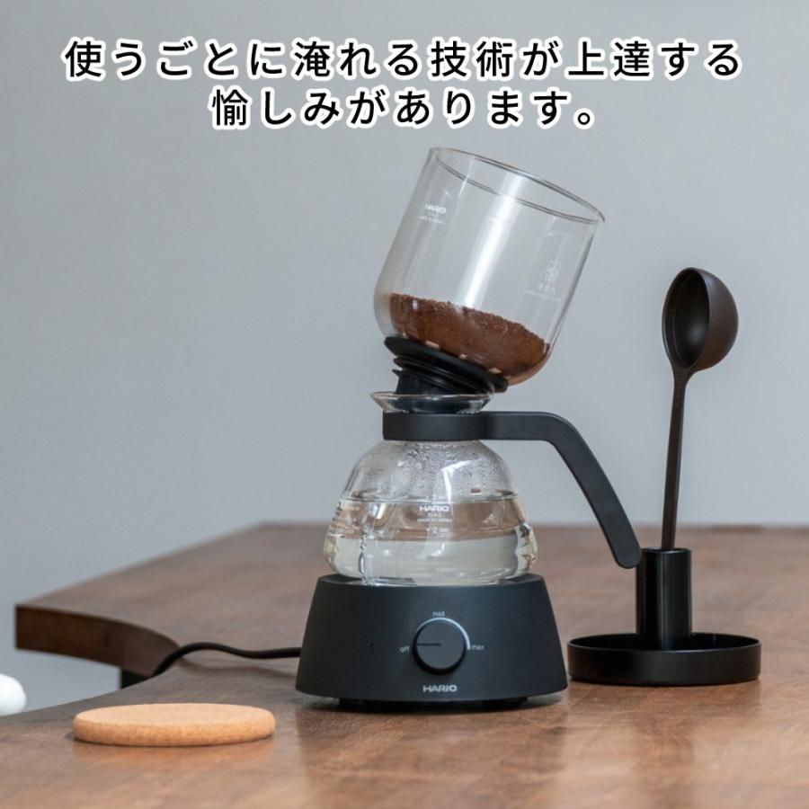 ハリオ　サイフォン式コーヒーメーカー / コーヒーミル&コーヒー豆・粉セット HARIO（ハリオ） (コーヒー粉付) コーヒーメーカー 電気式サイフォン