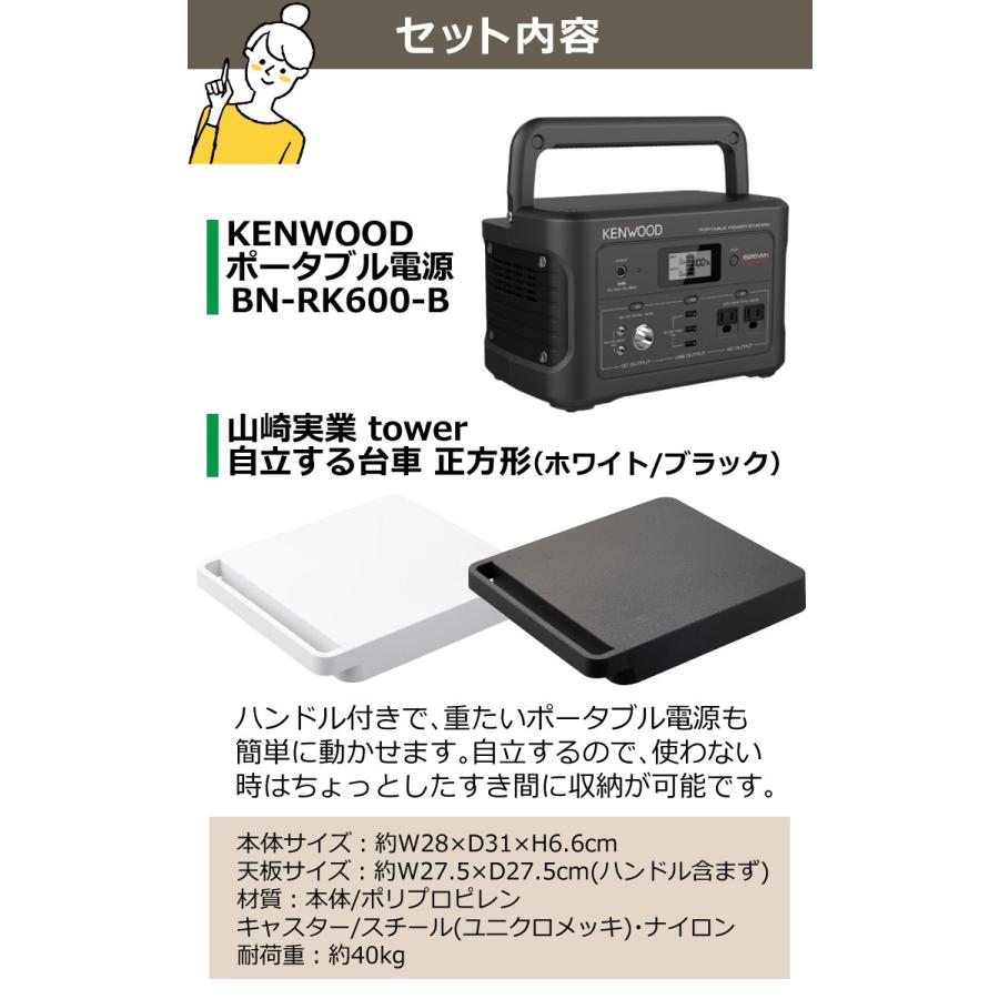 ケンウッド (あると便利な台車セット) BN-RK600-B ポータブル ケンウッド (あると便利な台車セット) BN-RK600-B ポータブル