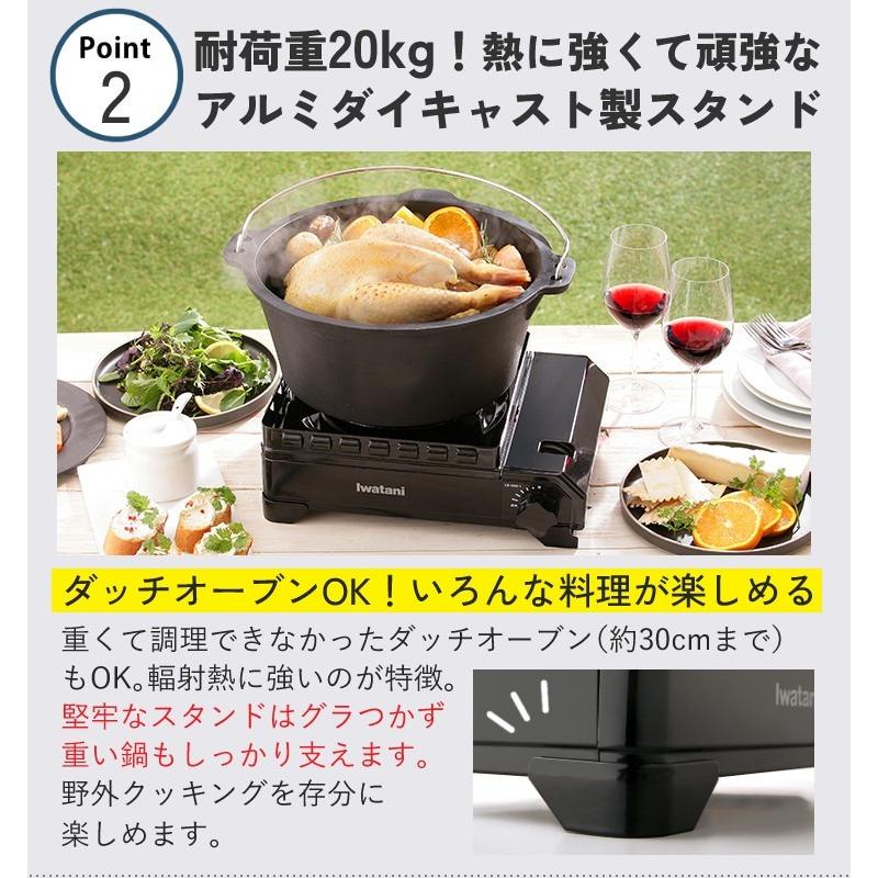 イワタニ タフまる カセットコンロ CB-ODX-1-OL 網焼きプレートセット（ラッピング不可）｜homeshop｜07