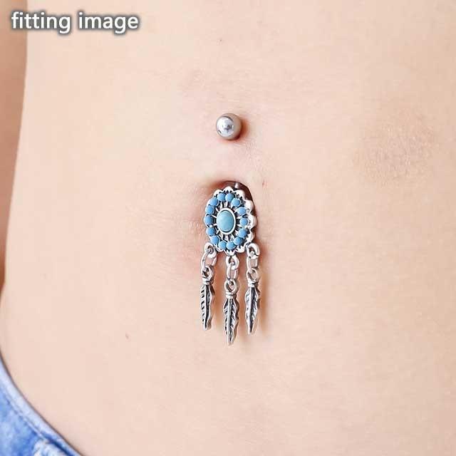 【joya❤︎ページ】 へそピアス 14G ハートフィリグリー ドリームキャッチャー バナナ