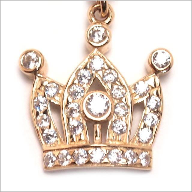 へそピアス 14K 14金 14G パヴェクラウンダングル バナナバーベル ボディピアス へそピアス 耳ピアスの画像