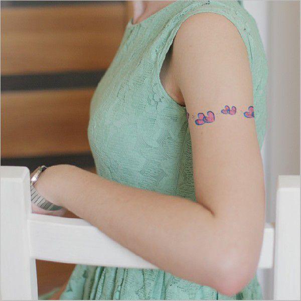 タトゥーシール ハートライン 星 文字 蝶 花 龍 バタフライ メンズ ハロウィン Ts099 ボディピアスhomesliceproductions 通販 Yahoo ショッピング