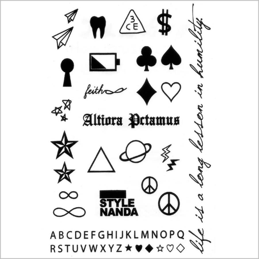 タトゥーシール バラエティ シンプルブラック 2 星 文字 蝶 花 龍 バタフライ メンズ ハロウィン Ts399 ボディピアスhomesliceproductions 通販 Yahoo ショッピング