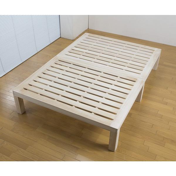 すのこベッド 桐製ベッド 総桐ステージすのこベッド シングル 天然木 