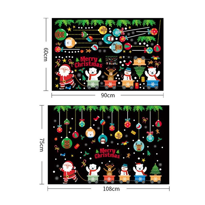 クリスマスウォールステッカー サンタクロース 貼って剥がせる 店舗ディスプレイ クリスマス装飾 Sc015585 三茶deらいふ 通販 Yahoo ショッピング