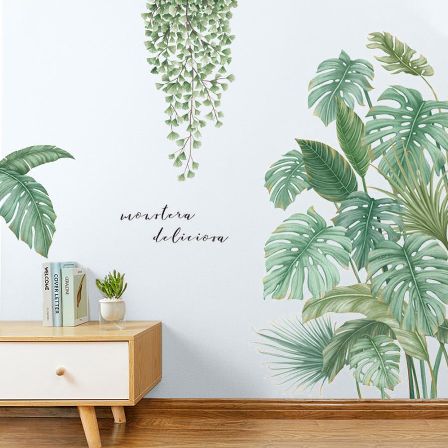 工場直送 Vr 南国 壁シール ウォールステッカー カフェ サーフ トロピカル 花 西海岸 おしゃれ ヤシの