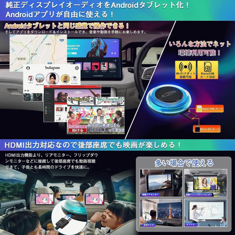 AIAUTO6Pro 13.0アンドロイドシステム搭載carplay ai box : 玉屋