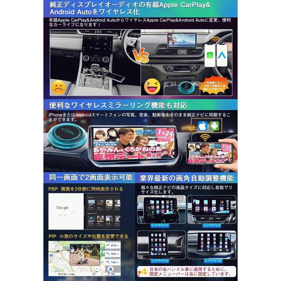 AIAUTO6Pro 13.0アンドロイドシステム搭載carplay ai box : 玉屋