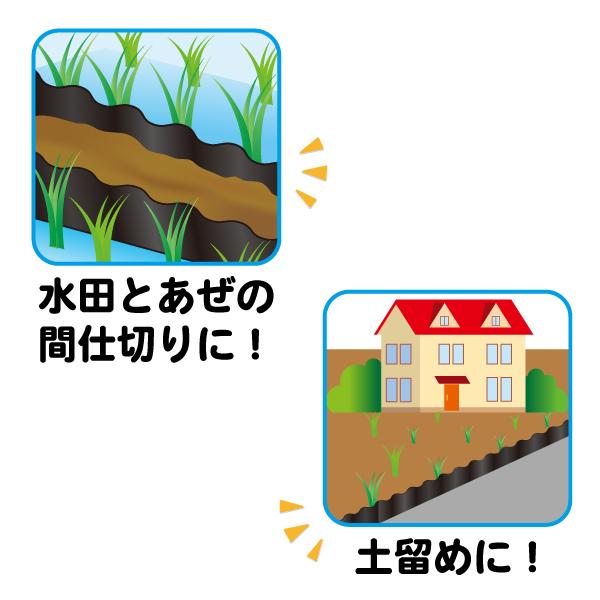 あぜ板(400mm)(アゼ板 あぜ波板 畦波 畦板 水田 田んぼ) : 玉屋 - 通販