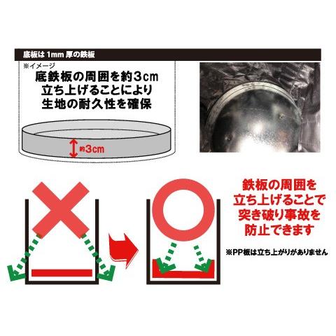 超強力大型荷揚げバッグ(φ600/H600/巾着あり/底PP板/最大荷重100kg)N 