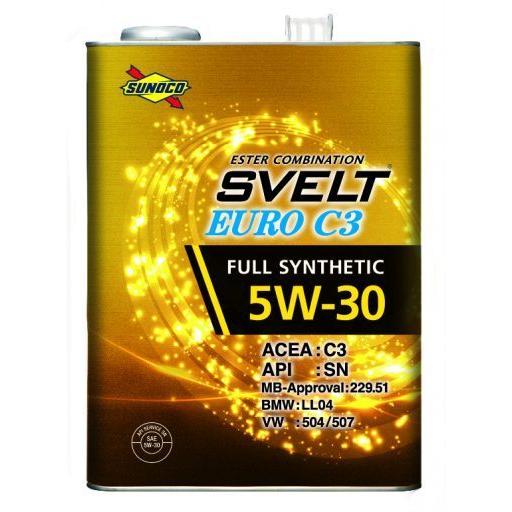 日本サン石油 エンジンオイル スノコ SUNOCO SVELT EURO C3 5W