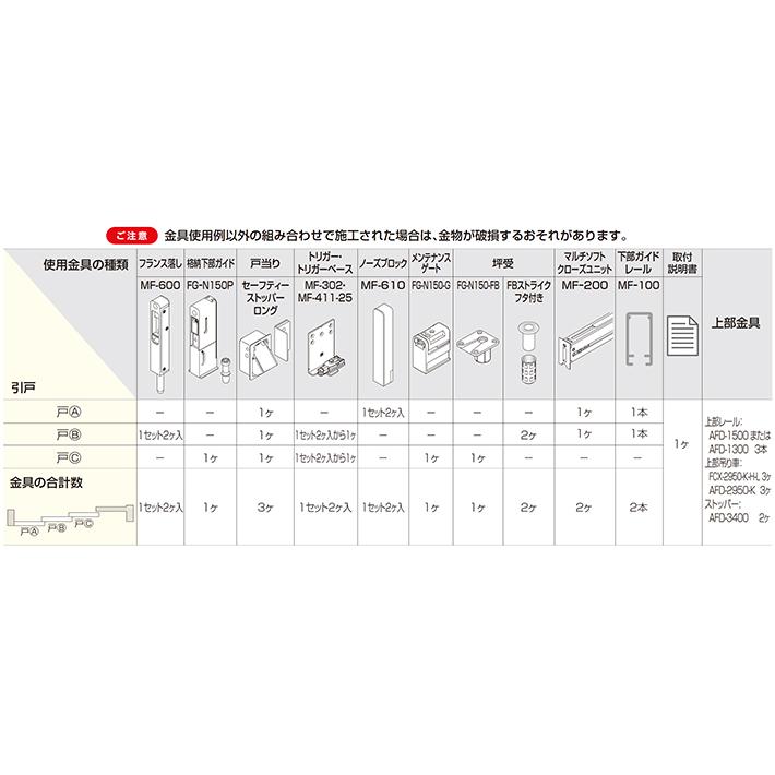 SPYAIR6点セット AFD-9710(AFDシステム 下荷重2wayソフトクローズ)「アトム