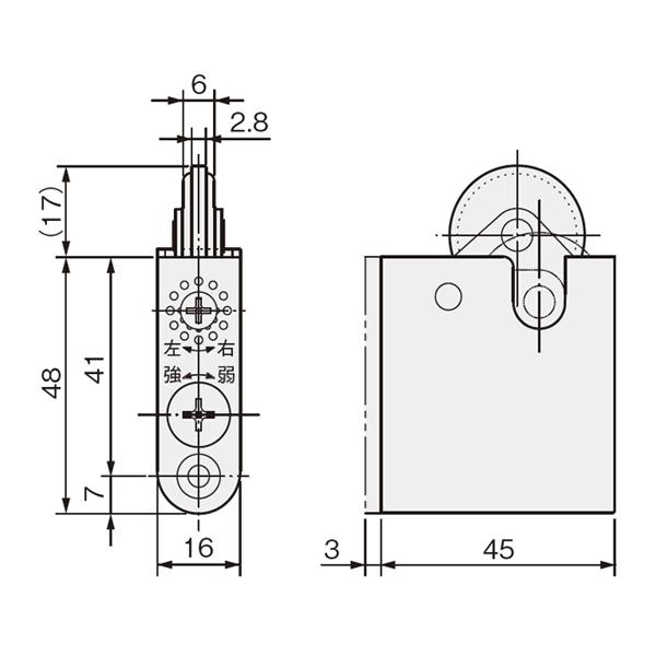ATOM アトムリビングテック FA-930-Y 戸首 引戸用調整ガイド 127987