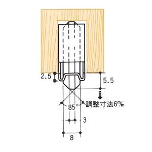 調整V型戸車 ベアリング入 ステンレス枠 30mm GARK《H-02-6 調整V型戸車 ベアリング入 ステンレス枠 30mm GARK《H-02-6