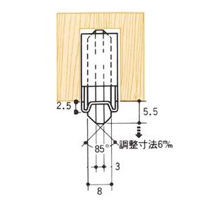 調整V型戸車　ベアリング入　ステンレス枠　30mm　GARK《H-02-6》【在庫あり】｜homewareshop-kugisei｜03