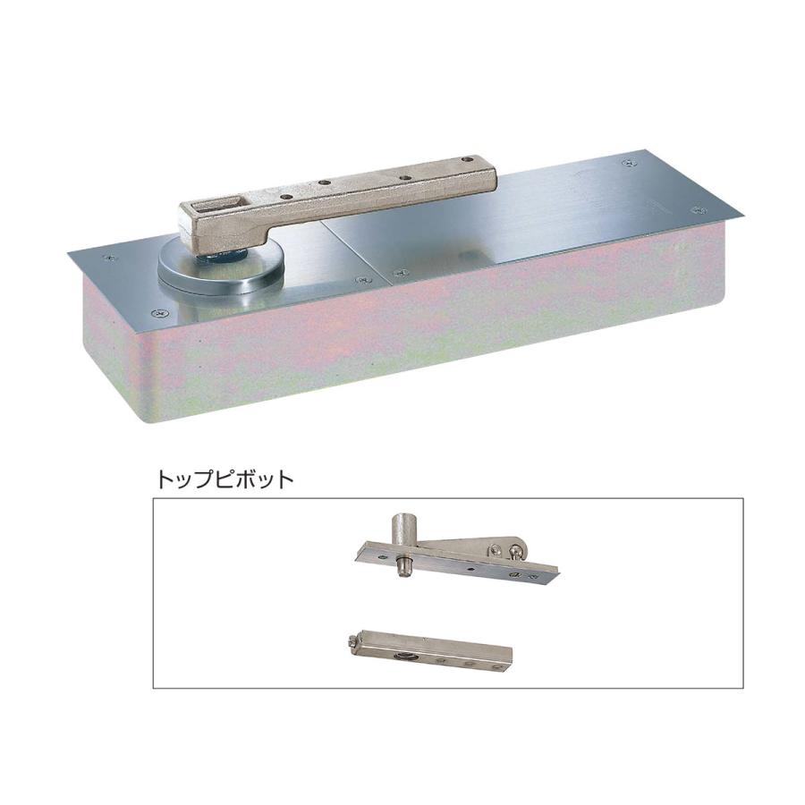 ニュースター フロアヒンジ HS-522 ZI型 ストップ付き セット品 トップ