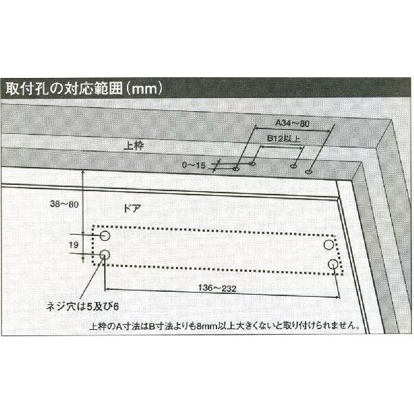 S-202P　ホワイト　取替用ドアクローザー　リョービ　ドアマン　【即日出荷】【店頭受渡可能】