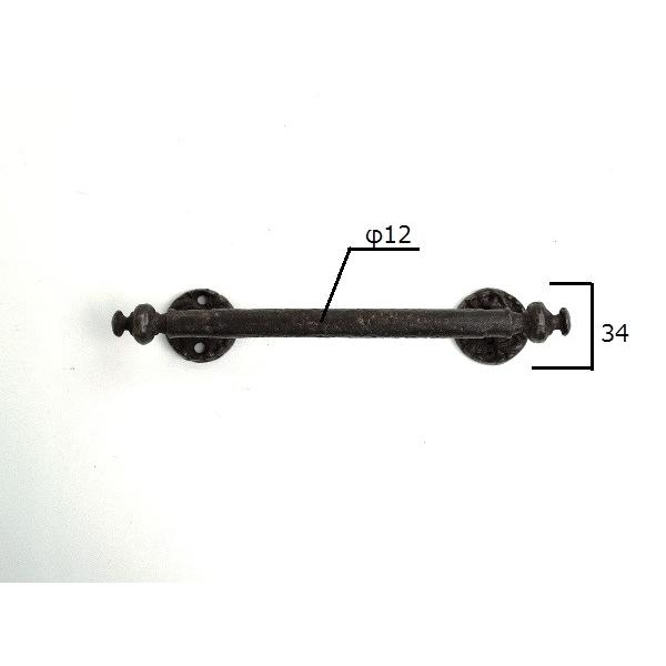 ドアハンドル ドア用取っ手 アイアン取っ手 黒取っ手 店舗用取っ手 アンティーク取っ手 SHD-087 : ホームウェアショップクギセイ ...