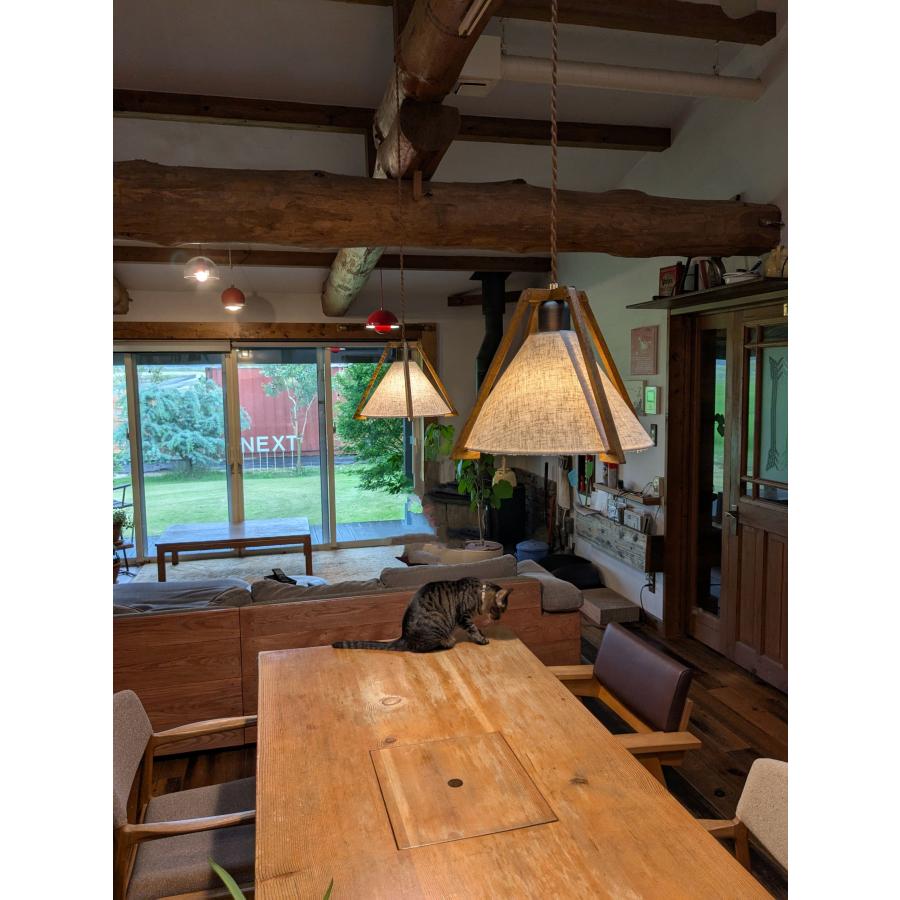 照明 おしゃれ ペンダントライト １灯用 conte LED 天井照明 布製ランプ |  | 08