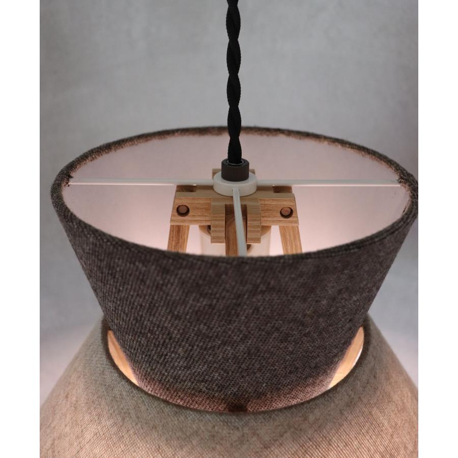 照明 おしゃれ ペンダントライト １灯用 fores LED 天井照明 布製ランプ |  | 09