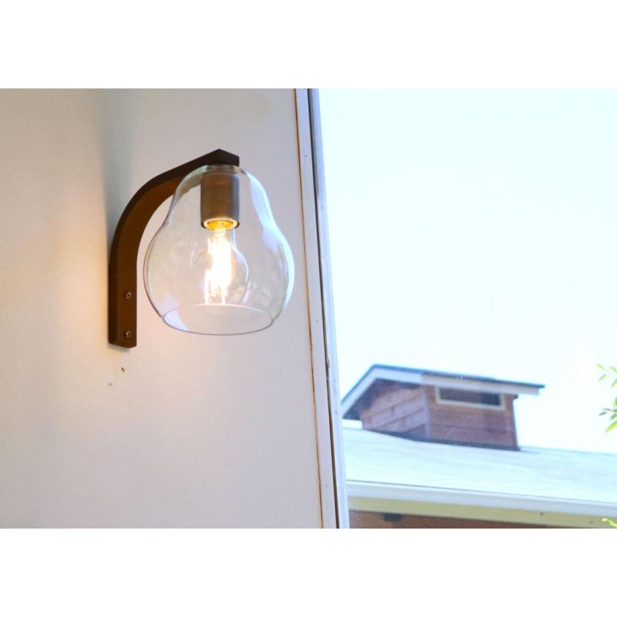 ブラケットライト 壁掛け灯 led おしゃれ 階段 ガラス 洋ナシ le