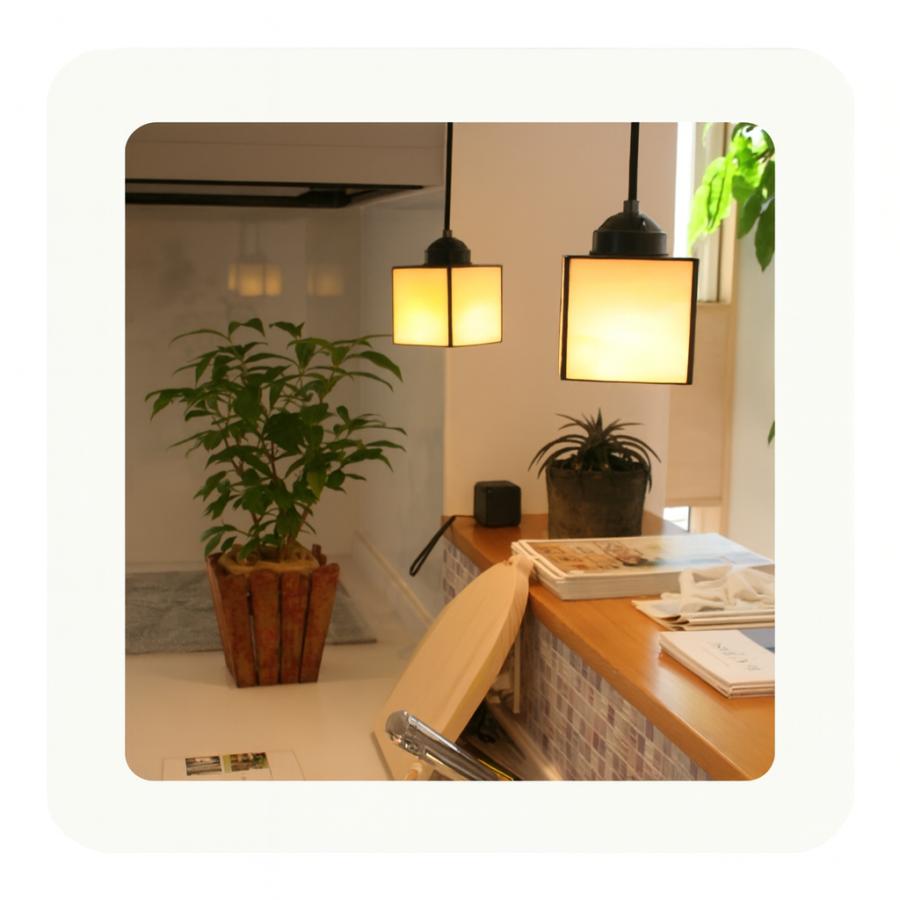 ペンダントライト ステンドガラス １灯 洗面所 led 間接光 e17 piccolaの画像
