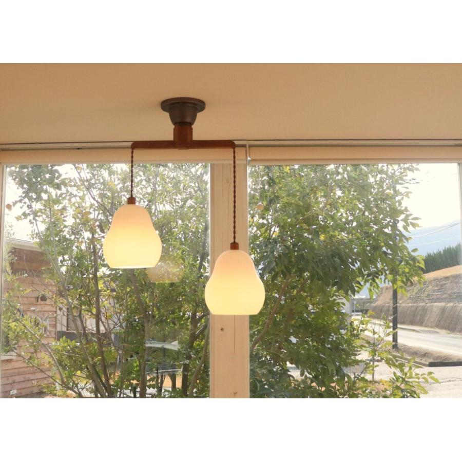 シーリングライト 吊り下げ ２灯 ８畳 led ダイニング ガラス le france glass２の画像