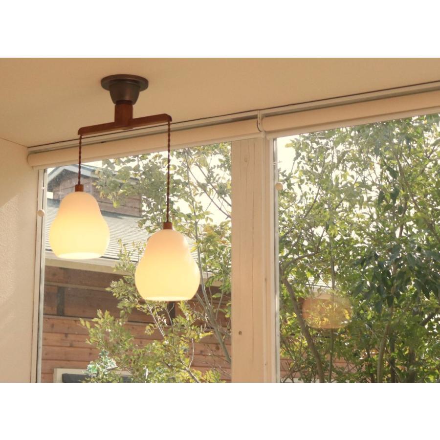 シーリングライト 吊り下げ ２灯 ８畳 led ダイニング ガラス le france glass２の画像