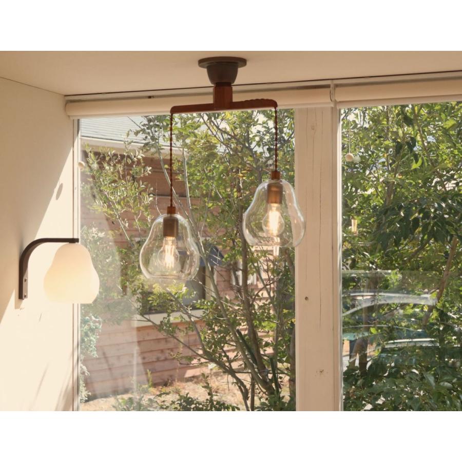 シーリングライト 吊り下げ ２灯 ８畳 led ダイニング ガラス le france glass２の画像