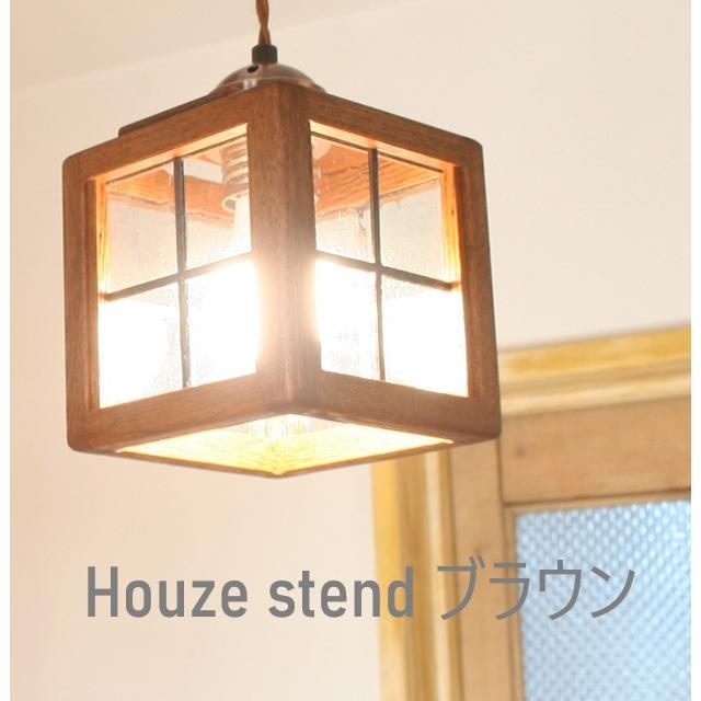 シーリングライト ステンドガラス 吊り下げ led ダイニング ２灯 木 日本製 Houze stend２の画像