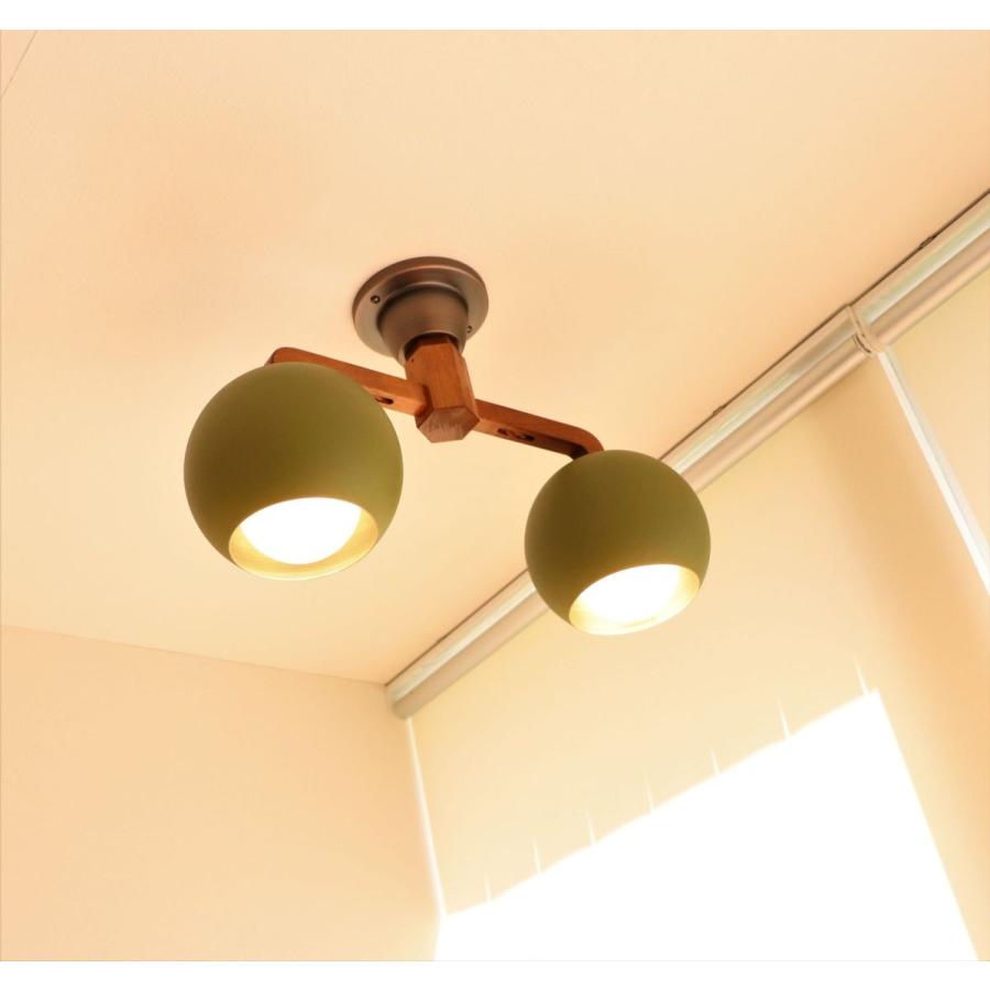 シーリングライト 2灯 木 led 6畳 おしゃれ 日本製 e carino2