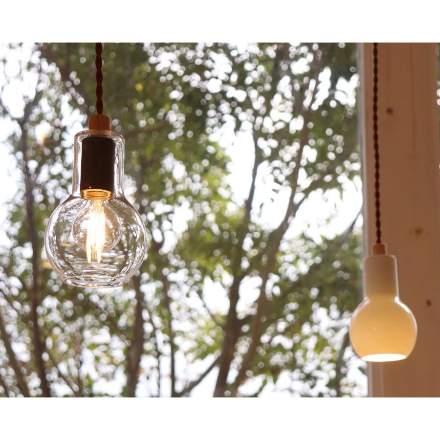 ペンダントライト led ガラス １灯 e17 照明器具 陶器 picle 店舗照明 全3種類_10