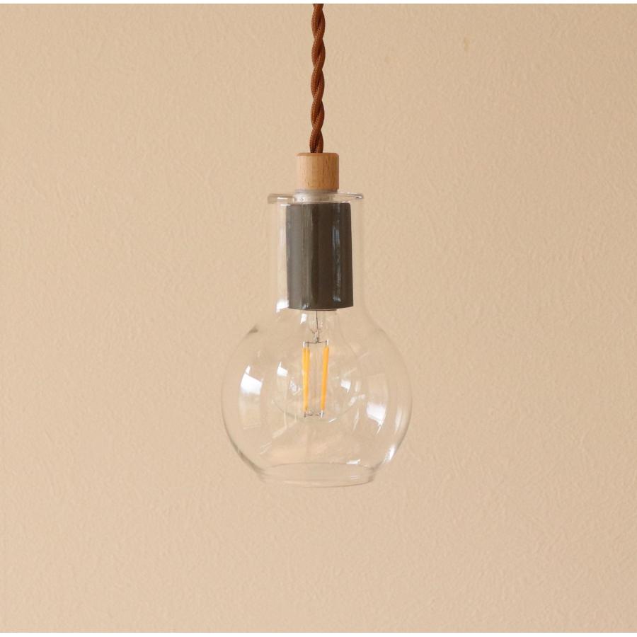 ペンダントライト led ガラス 1灯 e17 照明器具 陶器 picle 店舗照明