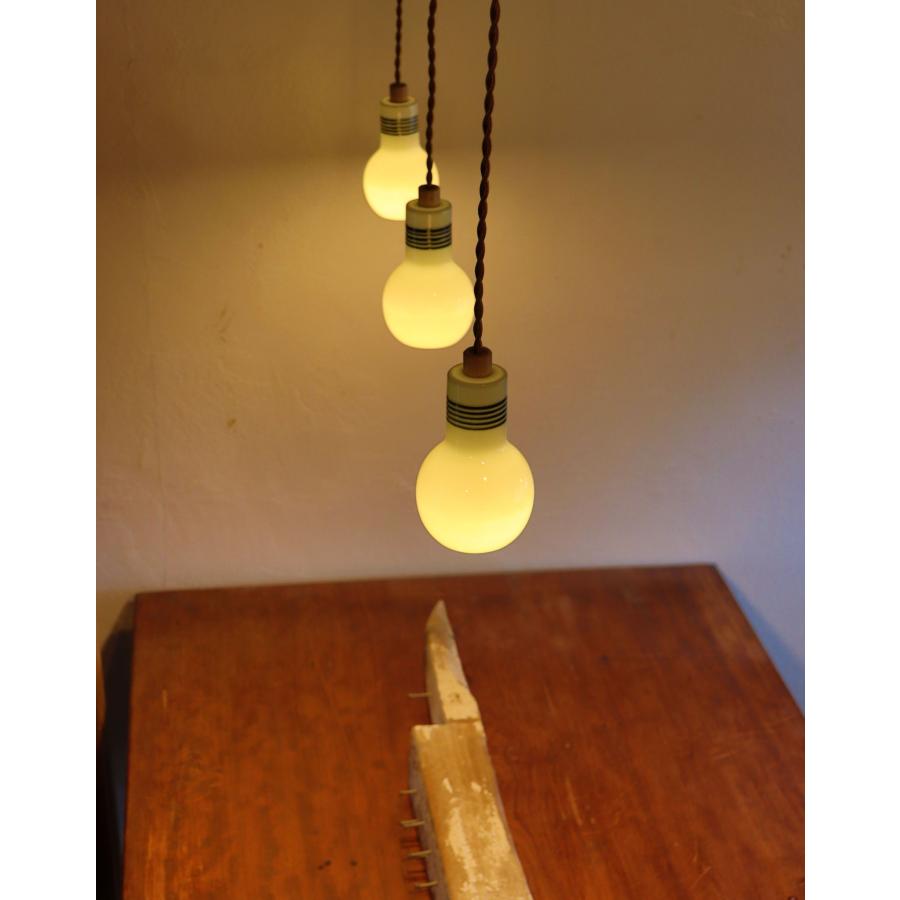 ペンダントライト led ガラス １灯 e17 照明器具 陶器 picle 店舗照明 全3種類_4