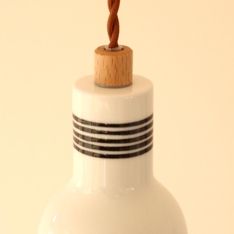 ペンダントライト led ガラス １灯 e17 照明器具 陶器 picle 店舗照明 全3種類_5