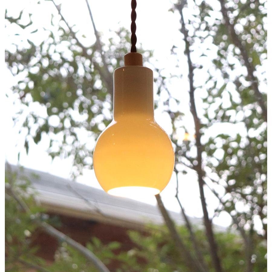 ペンダントライト led ガラス １灯 e17 照明器具 陶器 picle 店舗照明 全3種類_7