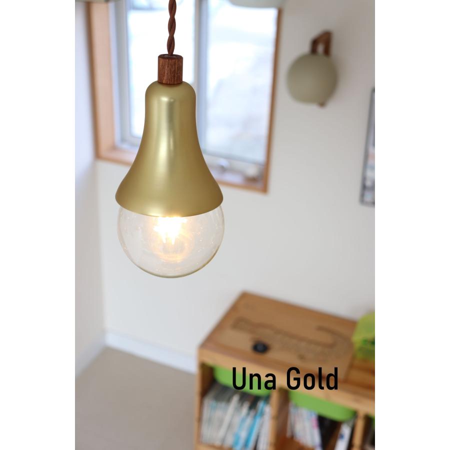 ペンダントライト led１灯 照明器具 una 店 天井照明 全８色の画像