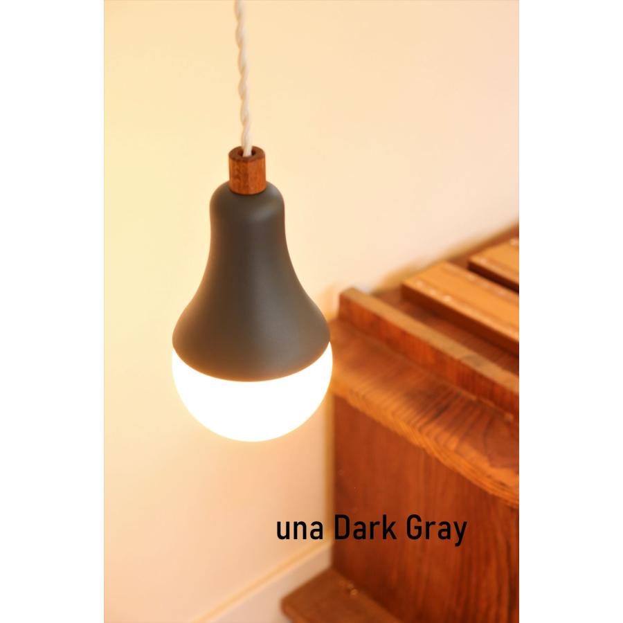 ペンダントライト led１灯 照明器具 una 店 天井照明 全８色の画像