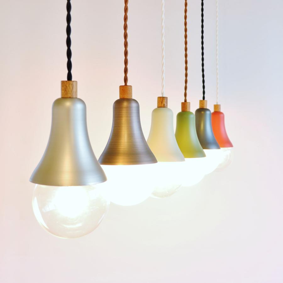 ペンダントライト led１灯 照明器具 una 店 天井照明 全８色の画像