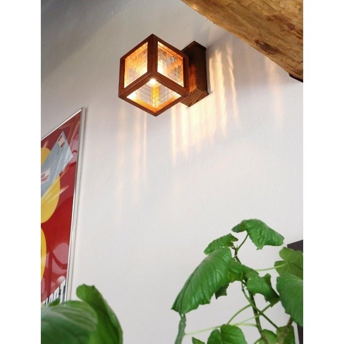 ブラケットライト 木 壁掛け灯 おしゃれ 階段 led ガラス Houzeクロス