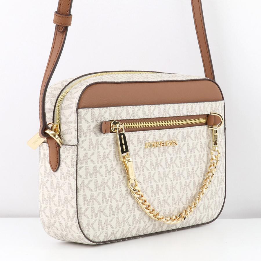 【P10倍】マイケルコース MICHAEL KORS バッグ ショルダーバッグ 35S1GTTC9B VANILLA シグネチャー ミニバッグ