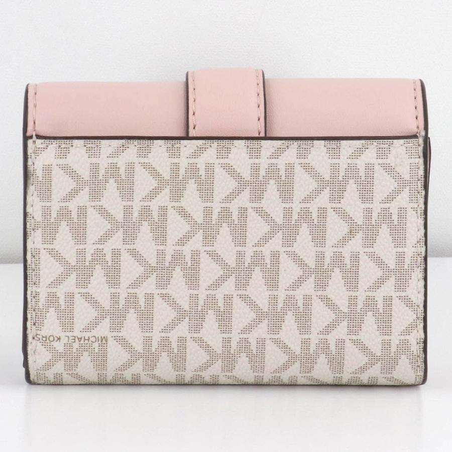 新品☆MICHAEL KORS ホワイト　シグネチャー レザー　折り財布 マイケルコース MICHAEL KORS 財布 （ホワイト） -ファッション