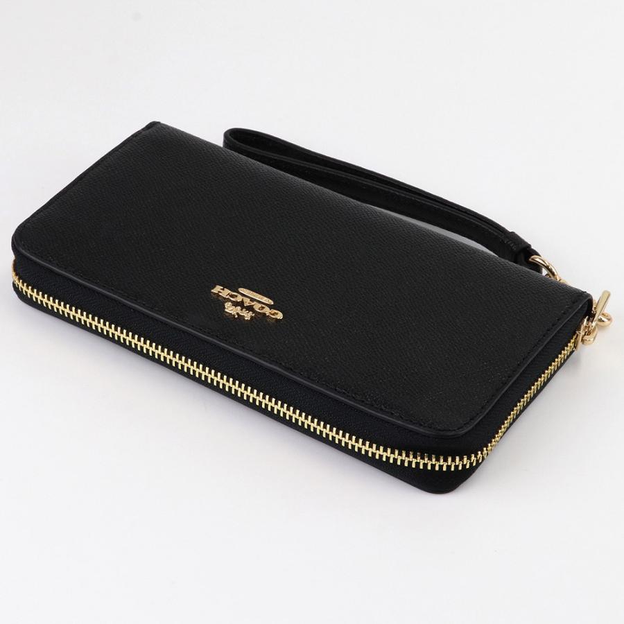 COACH　コーチ　C3441　長財布　ストラップ付き　ブラック　IMBLK COACH コーチ 財布 長財布 C3441 IMBLK ストラップ付 ラウンド