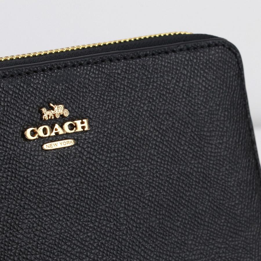 COACH（コーチ） 財布 長財布 C3441 IMBLK ストラップ付 ラウンド