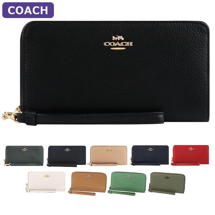 コーチ COACH 財布 長財布 C4451 ストラップ付 ラウンドジップ