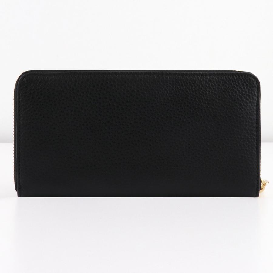 【未使用級】　COACH コーチ 長財布 ラウンドジッパー ブルー ストラップ付 COACH】コーチ 長財布 ぺブルドレザー ロゴ リストレット ロング