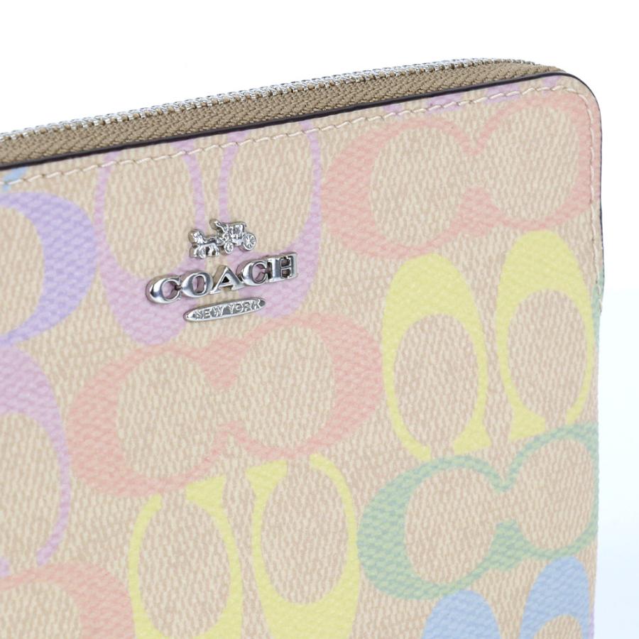 COACH（コーチ） ポーチ CDF28 SVSAS シグネチャー レインボウカラー