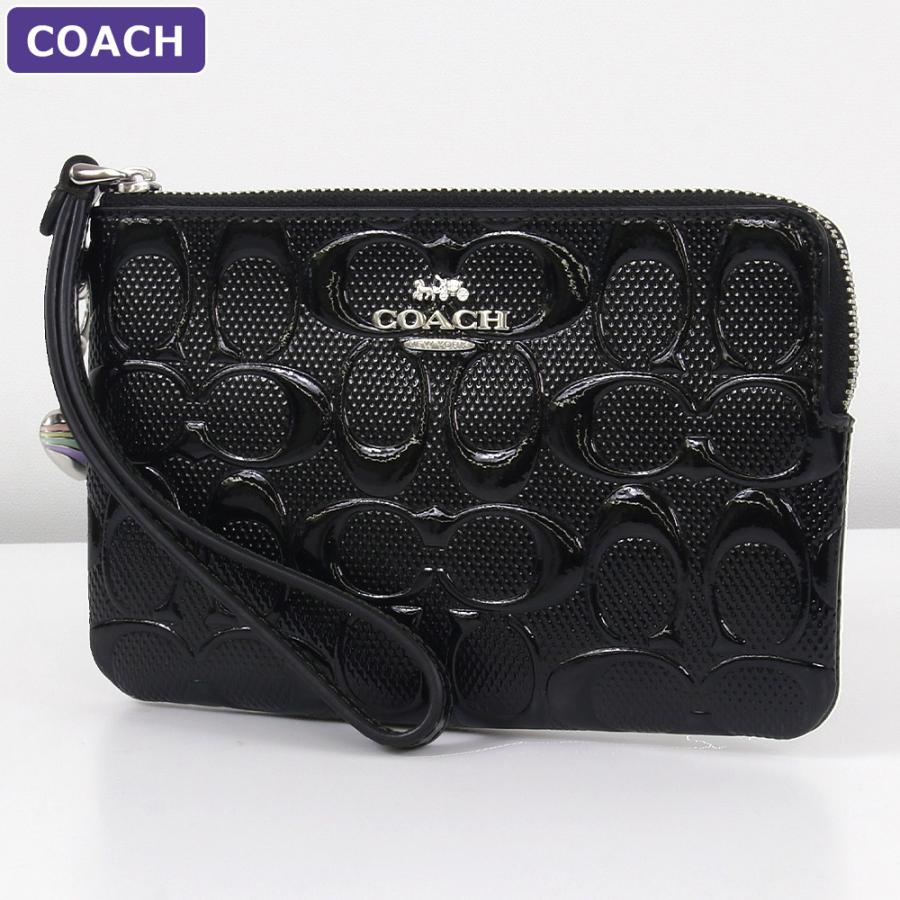 COACH（コーチ） ポーチ CDY96/CDF04 シグネチャー エナメル ハート
