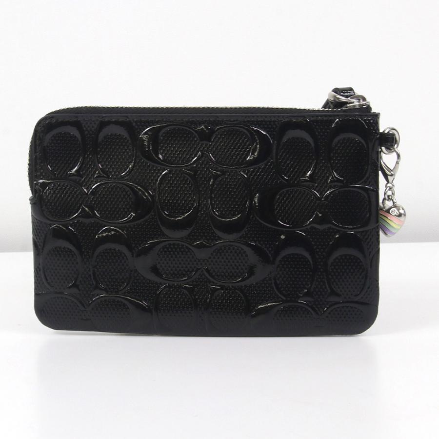 COACH（コーチ） ポーチ CDY96/CDF04 シグネチャー エナメル ハート