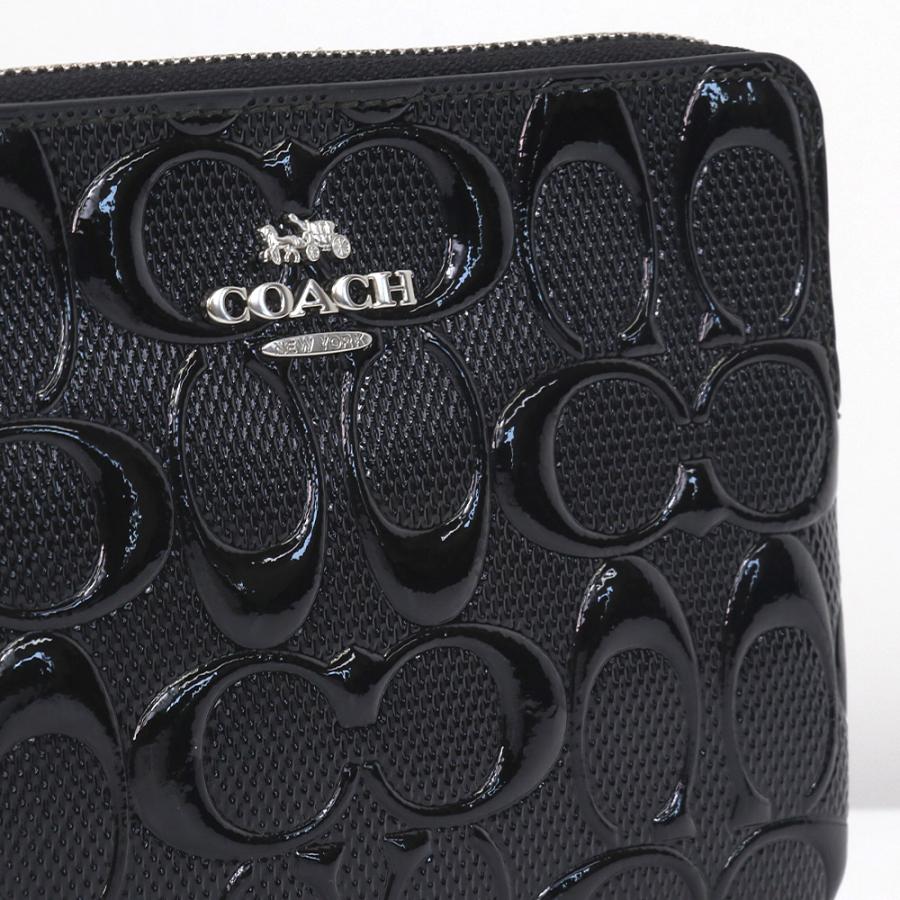 COACH（コーチ） ポーチ CDY96/CDF04 シグネチャー エナメル ハート